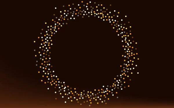 Gold Sparkle Vector Brown Dark Background. Hârtie — Vector de stoc