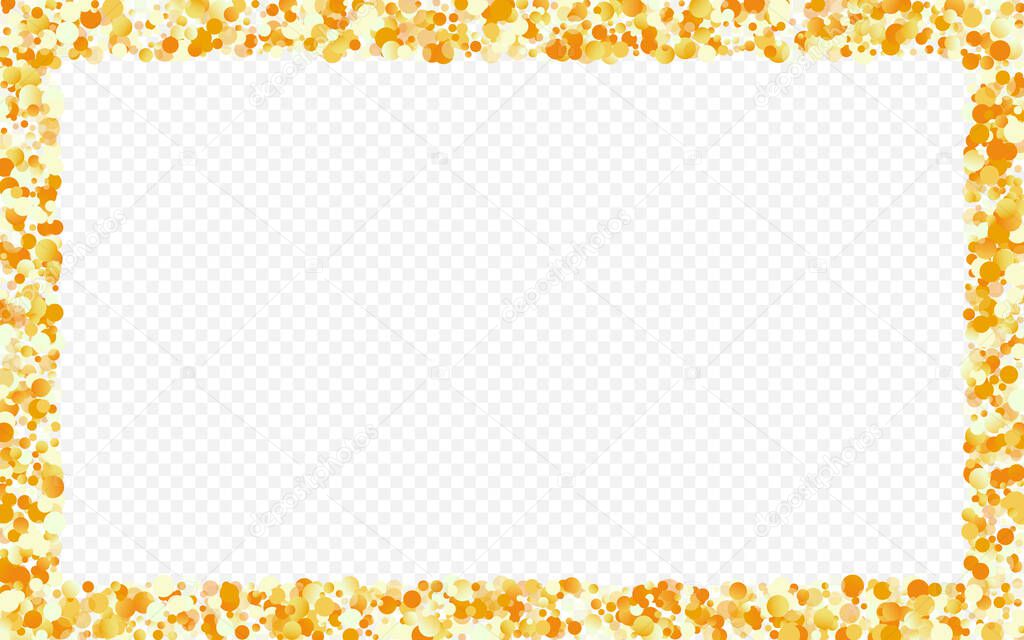 Golden Confetti Bridal Transparent Background. 