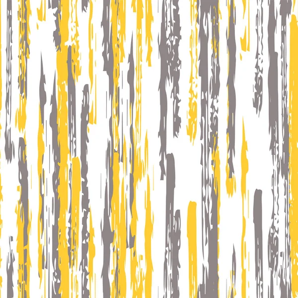 Grey Watercolor Stripe Vector Seamless Pattern. — Stock Vector