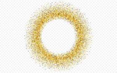 Altın Yuvarlak Sanat Şeffaf Arkaplan. Gelin 