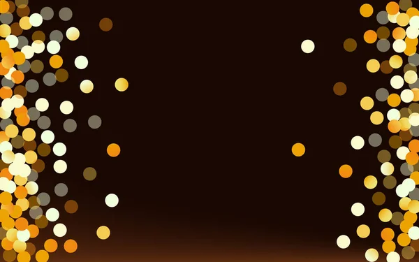 Golden Dot Noël brun fond foncé . — Image vectorielle