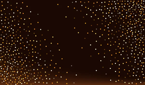 Gold Dust Modern Brown Dark Background. Vektor — Stockový vektor