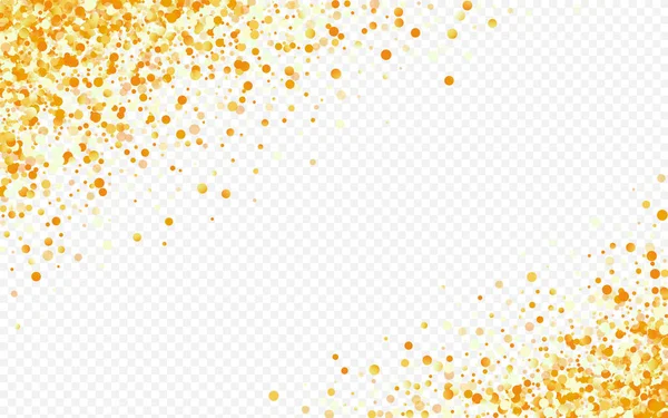 Golden Round Festive Transparent Background. — Stock Vector