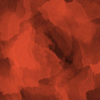 Bir kağıt parçasında kırmızı suluboya soyutlama. Boya vuruşları güzel fantastik desenleri taklit eder..