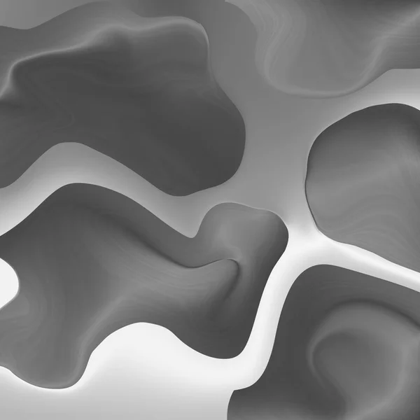 Light Gray Abstract Background Flowing Shapes Flowing Water Design Leaflets — 스톡 사진