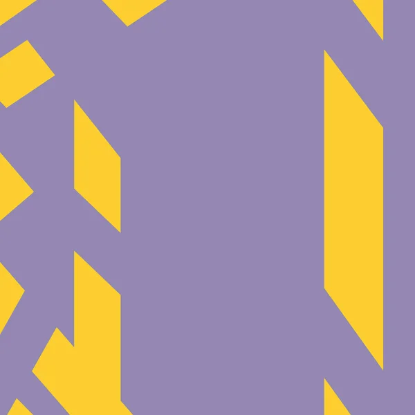 Fundo Violeta Com Elementos Geométricos Amarelos Para Concepção Folhetos Brochuras — Fotografia de Stock