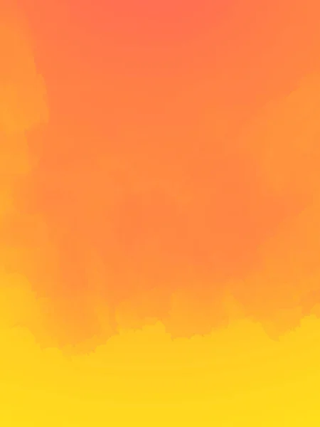 Orangefarbene Abstraktion Helles Aquarell Auf Gelbem Hintergrund Texturen Für Design — Stockfoto