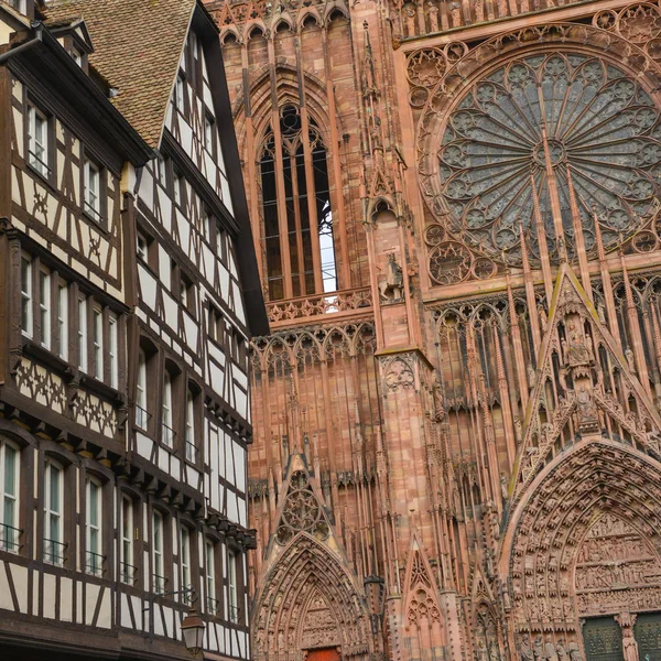 Kathedraal Notre Dame van Straatsburg, Bas Rhin, Alsace — Stockfoto