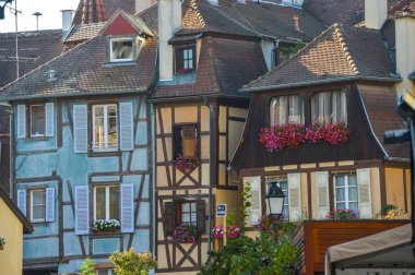 Petite Venise, Colmar renkli geleneksel Fransız evlerde