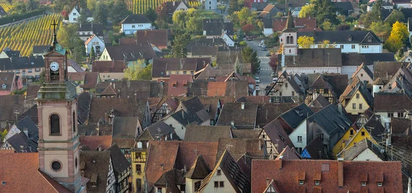 Alsace village, vineyard, Riquewhir,France — Stock Photo, Image