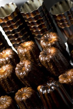 Caneles Fransız Bordeaux gelen geleneksel tatlı