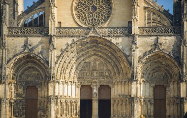 France, the cathedral of Bazas in Gironde clipart
