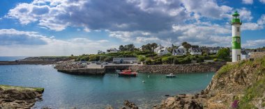 Small port Doelan near Clohars-Carnoet in brittany clipart