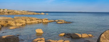 Bretonic sahil Pointe de Trevignon, Brittany yakınındaki
