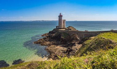 Petit Minou deniz feneri. Plougonvelin, Brittany, Fransa