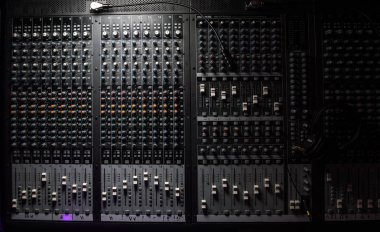 Ses müzik karıştırıcı kontrol paneli