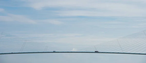Pont de Normandie über Seine, Frankreich — Stockfoto
