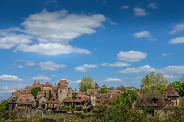 Loubressac najbardziej obrazowym wiosek regionu Francji dużo — Zdjęcie stockowe