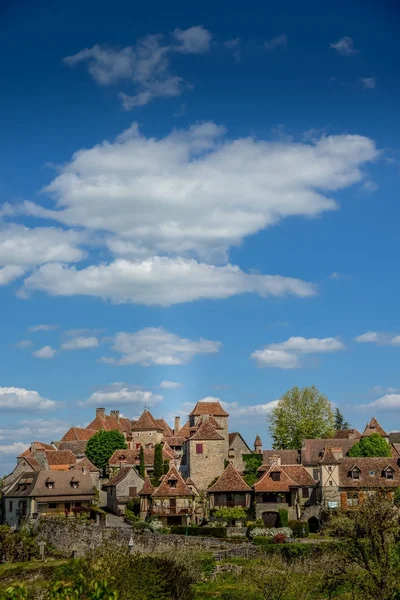 Loubressac najbardziej obrazowym wiosek regionu Francji dużo — Zdjęcie stockowe