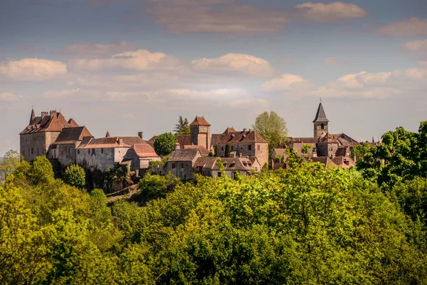 Loubressac la maggior parte dei villaggi pittorici della regione francia lotto — Foto Stock