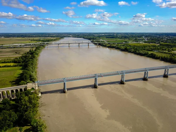 stock image The eiffel bridge cubzac les ponts gironde france, europe