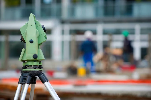 Topógrafo Construcción Equipo Theodolite Nivel Herramienta Francia —  Fotos de Stock