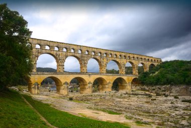 Roma su kemeri pont du gard, Fransa, UNESCO Dünya Miras Listesi
