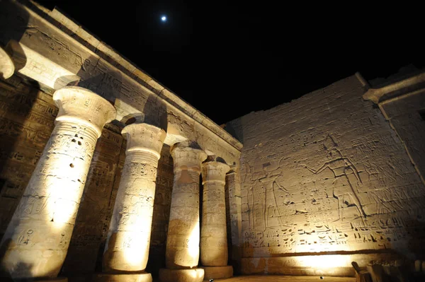 Egypt Upper Egypt Nile Valley Gaugue Bank Thebes Luxor Medinet — Stock Photo, Image