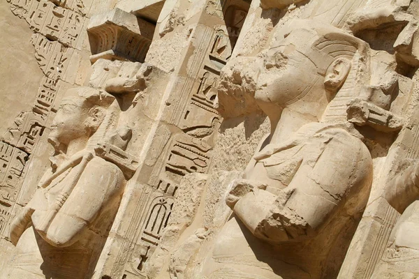 Egypt Upper Egypt Nile Valley Gaugue Bank Thebes Luxor Medinet — Stock Photo, Image