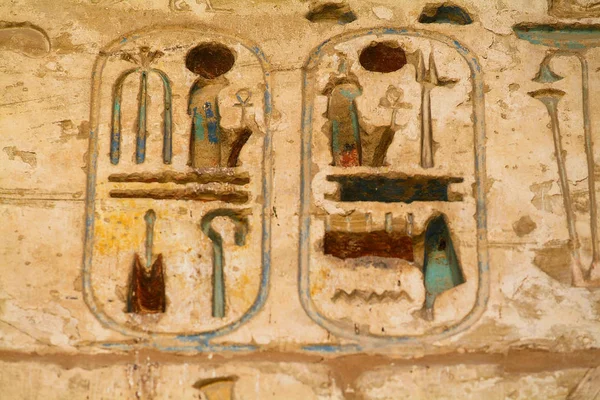 Egypte Opper Egypte Nijlvallei Gaugue Bank Van Thebe Luxor Medinet — Stockfoto