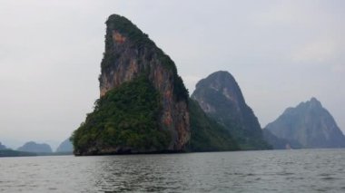 Khao Phing Kan Adası, Phang Nga Körfezi, Tayland Ko Tapu manzara