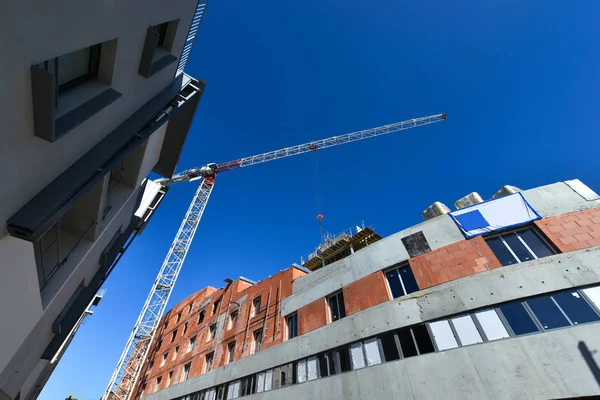 Construction site -Tower Crane — Stock Photo, Image