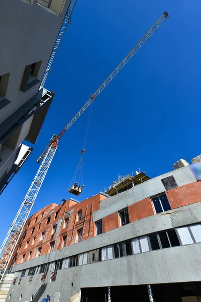 Construction site -Tower Crane — Stock Photo, Image