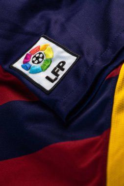 Fransa - 21 Ocak 2020. - Fc Barcelona, İspanyol futbol kulübü, formalı logo.
