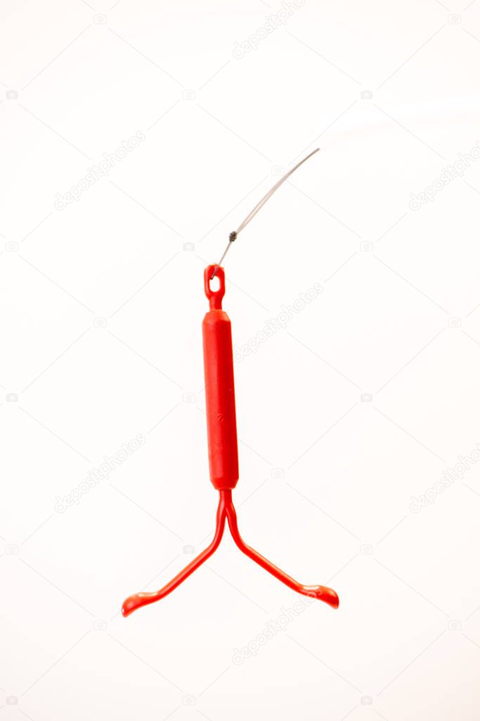 Birth Control symbol, IUD contraception, Sex education with responsability