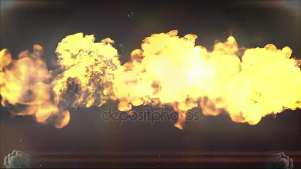 Explosion arrière-plan pour l'ouverture Titres 