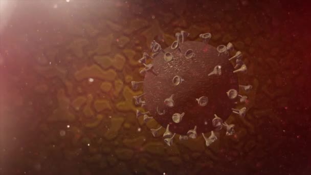 Virüs Insan Vücudunda Bulaştı Coronavirus Konsepti Corona Covid Virüsü Insan — Stok video