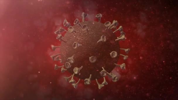 Corona Virus Het Menselijk Lichaam Systeem Coronavirus Conceptcorona Covid Virus — Stockvideo