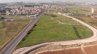 İsrail Filistin Duvarı 'nın Givon ve bir nabala kasabası yakınlarındaki güvenlik kamerası görüntüleri.