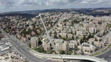 Kudüs kilit altında, koro köprüsü, ana giriş, Givat Shaul-Aerial