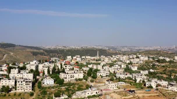 Palestinian Village Beit Surik Τζαμί Αεροφωτογραφία Του Drone Πάνω Από — Αρχείο Βίντεο