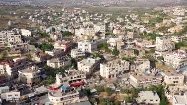 Filistin Şehri Biddu, Kudüs yakınlarındaki Hamas Altın Kubbe Camii üzerinde hava görüntüsü