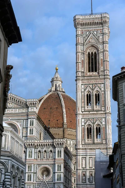 Giotto Nun Çan Kulesiyle Floransa Katedrali Manzarası — Stok fotoğraf