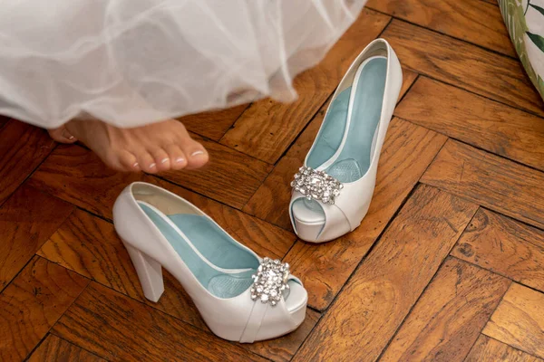 Par Zapatos Boda — Foto de Stock