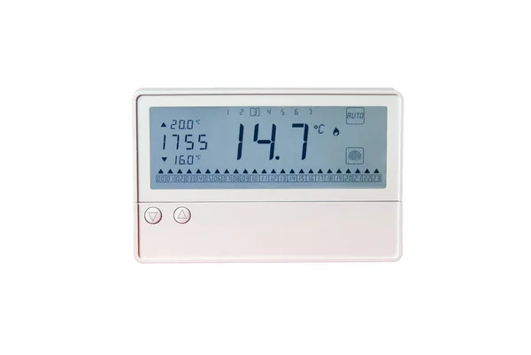 Modern Digital Thermometer White Background — Stock Photo, Image
