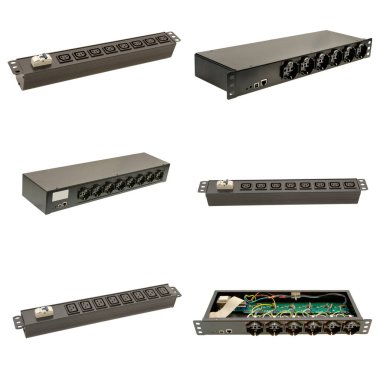 Beyaz arkaplanda modern video anahtarı seti 