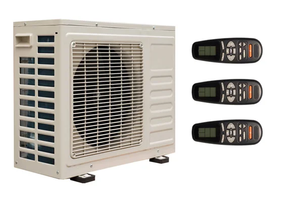 Air Conditioner Remote Control Heating Home Winter Cooling Summer — Stock Photo, Image