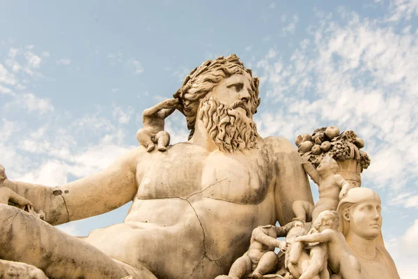 Rome Italie Statue Roi Neptune — Photo