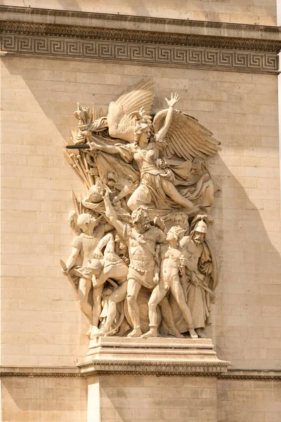 Fachada Del Museo Del Louvre París — Foto de Stock