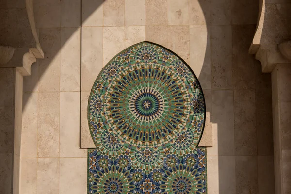 Detail Facade Mosque Morocco — Stock Photo, Image